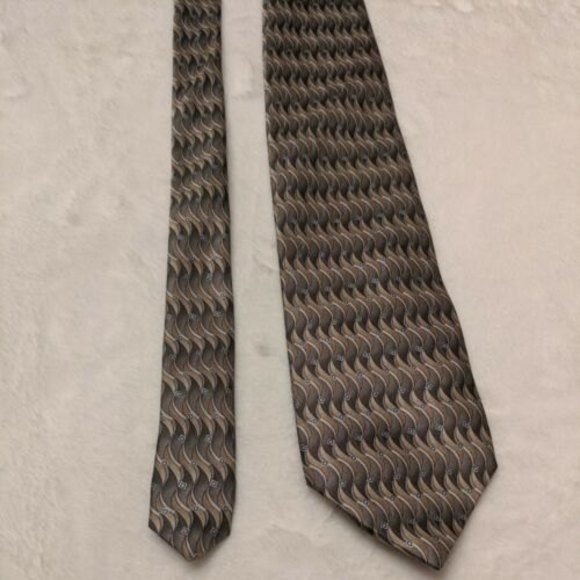 Accessories Mens Dockers Gold Tie Treated With Dupont Teflon Fabric